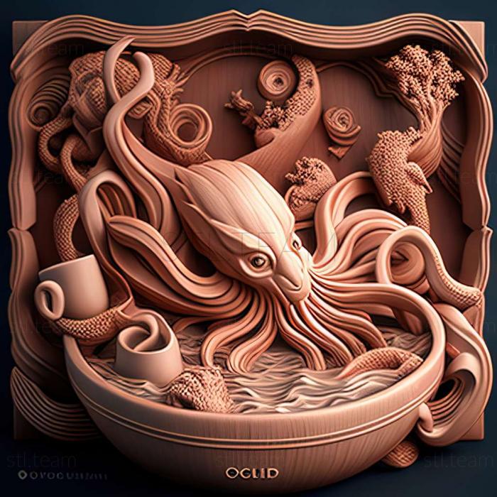 3D модель Octillery The OutcaOkutank and Teppouo Whirlpool Cup (STL)